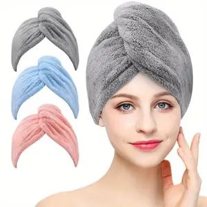 Ultra-Soft Microfiber Hair Towel Set, Quick-Drying Drying Caps, Frizz-Free Hair Turbans, Super Absorbent, Ideal for Curly Hair