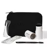 MADLUVV Soft Brown Brow Stamp Kit - Waterproof Eyebrow Makeup Tool & 9 Stencils for Soft Brown, Light Brunette, or Dark Blonde Hair