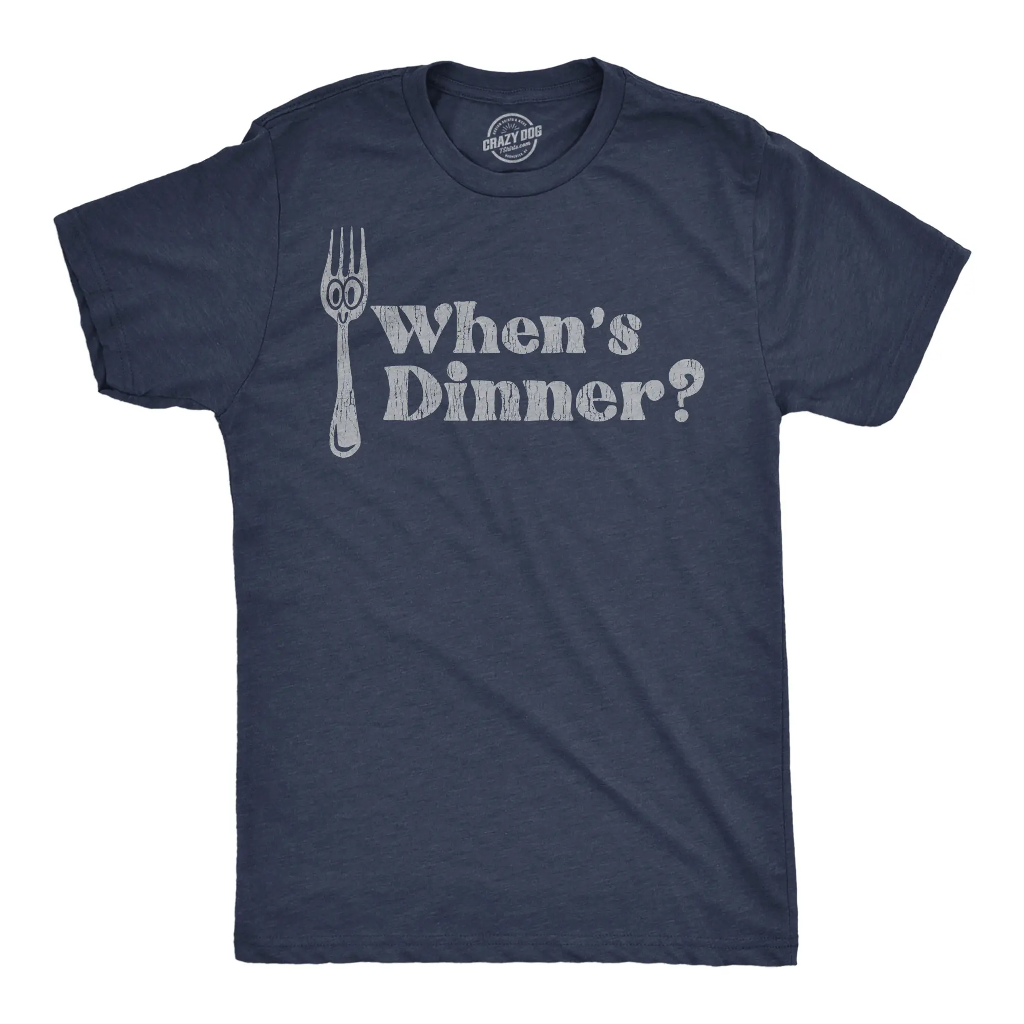 Mens Funny T Shirts Whens Dinner Sarcastic Eating Graphic Novelty Tee for Men Mens Funny T Shirts Cool Vintage Fashion T-Shirt Gift Classic Menswear Sarcastic Apparel for Men Funny Food Short Sleeve Novelty Navy -