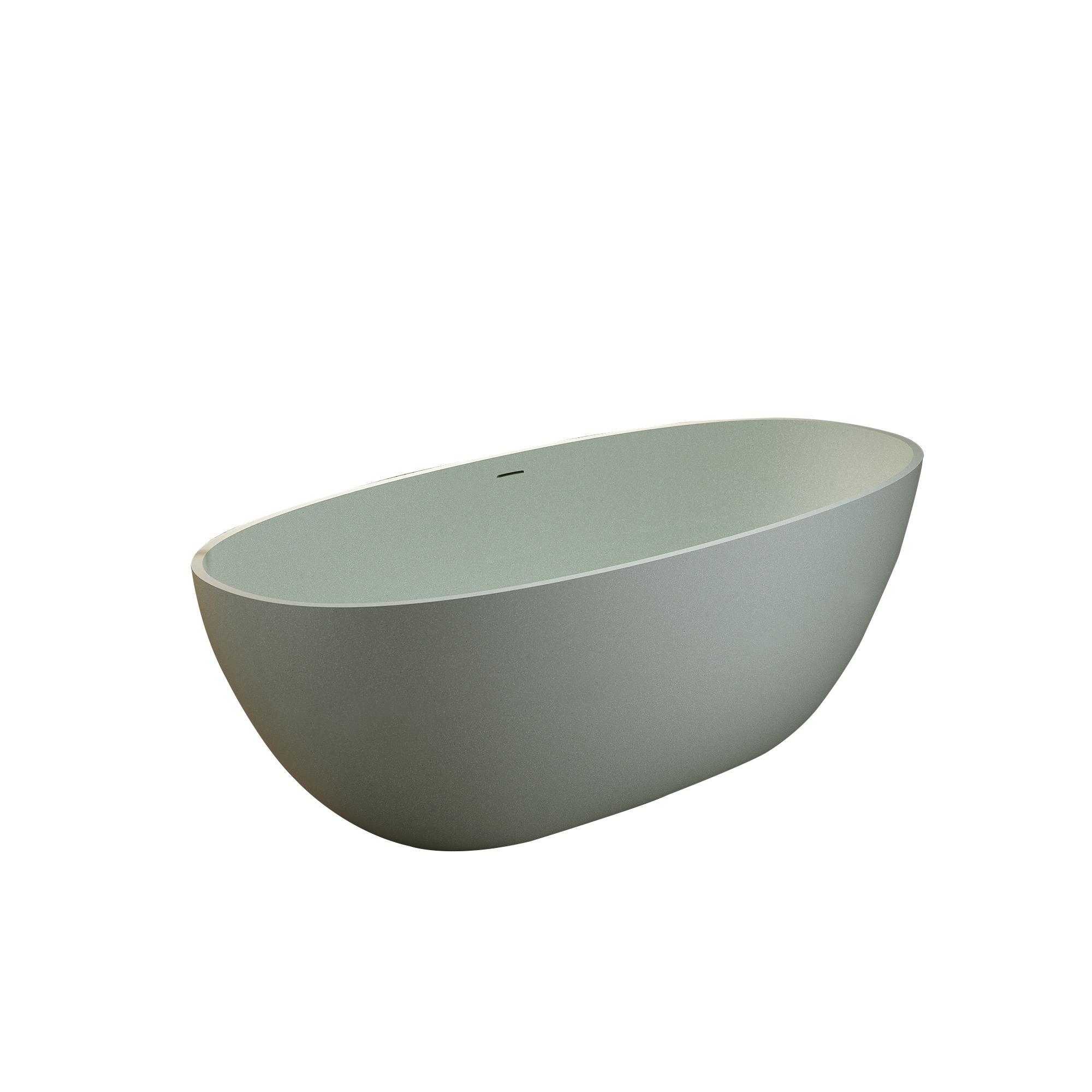55' Freestanding Bathtub Resin Stone Soaking Bathtub Solid Surface Modern Tubs with Overflow and Pop-up Drain 55' Freestanding Bathtub Resin Stone Soaking Bathtub Solid Surface Modern Tubs with Overflow and Pop-up Drain