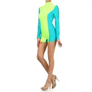 Minty Green and Mint 2 Tone Playsuit Romper