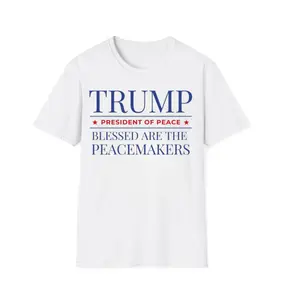 Donald Trump President Support Unisex Shirt, President of Peace Lightweight Shirt, Israel Supporter Tee, Maga Conservative Tee, Trump Gift