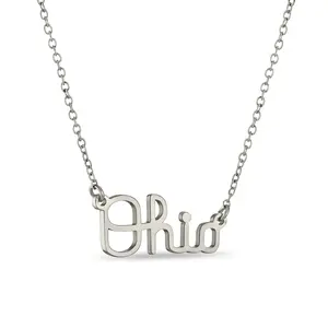 Ohio State Script Ohio Necklace - Stainless Steel