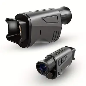 Rechargeable Night Vision Monocular with Infrared HD Camera, 16X Digital Zoom Manual Focus Night Vision Goggles, High Definition Portable Outdoor Binocular for Hunting, Bird Watching, Wildlife Observation & Night Photography Video Recording