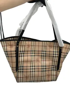 Pre-owned BURBERRY Vintage Check Tote Shoulder Bag/EE06715006/5006