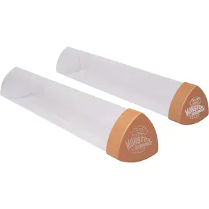 Monster Playmat Tube - Monster Protectors Prism-Shaped Play Mat Tube (Gold) - Won't Roll, Easy in and Out Design (2 Pack)