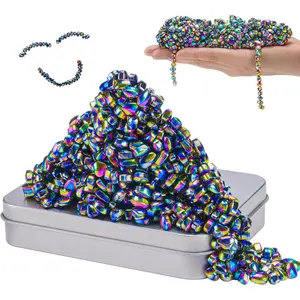 JUNYANG Magnetic Balls, 550+ Mini Magnetic Putty, with Smooth Magnetic Beads, Fun Quiet Fidget Toy for Adults & Teens, Weak Ferrite Putty Desk Toys for Office, ADHD Sensory ToysYDRQ