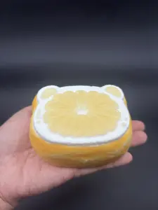 Frozen butter orange kitten moldable large taba squishy