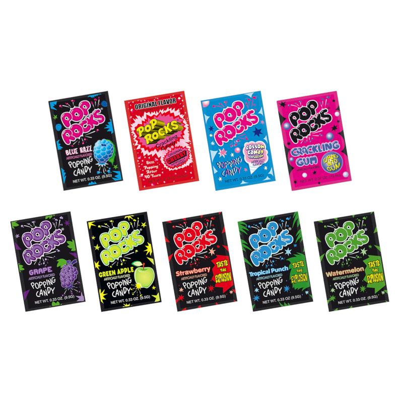 Pop Rocks Candy Variety Pack of 9 with 9 Flavors - 9 Pop Rocks Candy Packs Candies