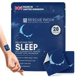 Sleep Patches for Adults Extra Strength – Natural Sleeping Patch, Melatonin-Free Patch for Relaxation & Restful Night – Long-Lasting Formula (8 Pack)