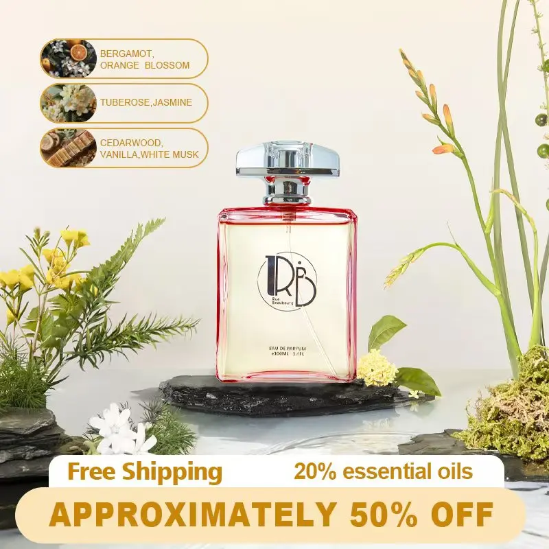 Premiere Eau De Parfum For Women By Rue Beaubourg. 100 ML/ 3.4 OZ. Captivating Floral Notes with Warm Vanilla Undertones