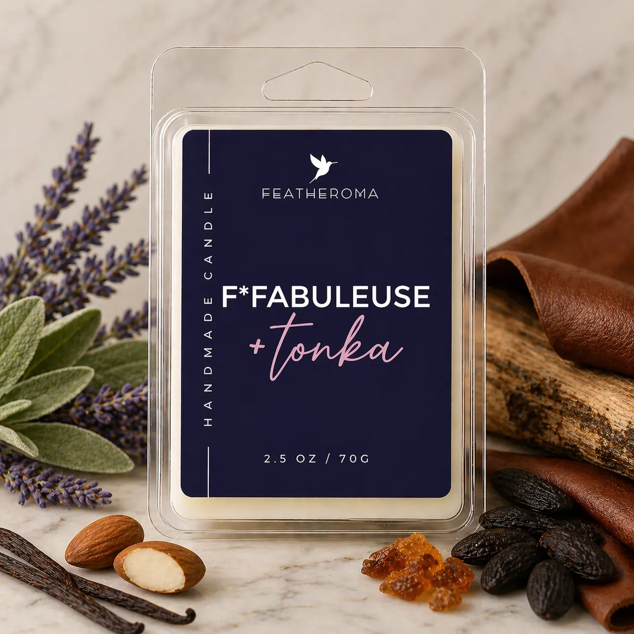 Fabuleuse + Tonka Wax Melts | Warm Sweet Creamy Fragrance | Luxury Home Scent | Long Lasting