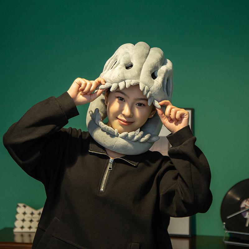 Skeleton Costume Set Halloween Fun Skeleton Dinosaur Costume Dress-Up Jumpsuit