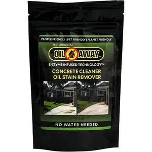 Waterless Oil Stain Cleaner for Concrete |   For Embedded, Dry Oil Stains |   Concrete Driveways and Patios |   Eco-Friendly and Safe for Pets |   Up to 20 sq.ft. Home Cleaning Products Household Brush  5 Ounce (Pack Of 1) stain remover spray mop soap
