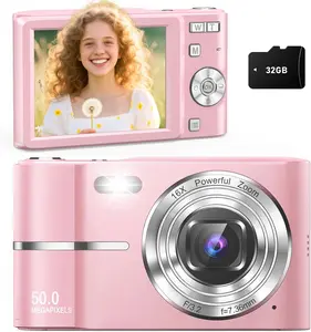 FHD 1080P Digital Camera with SDCard, 16X Digital Zoom Camera,USB Charging ,Portable Mini Camera for Teenagers StudentsBoys Girls, Point and Shoot Camera for GiftsTeen Girl Gifts, Tech Gadgets, Gifts For Girlfriend Pocket