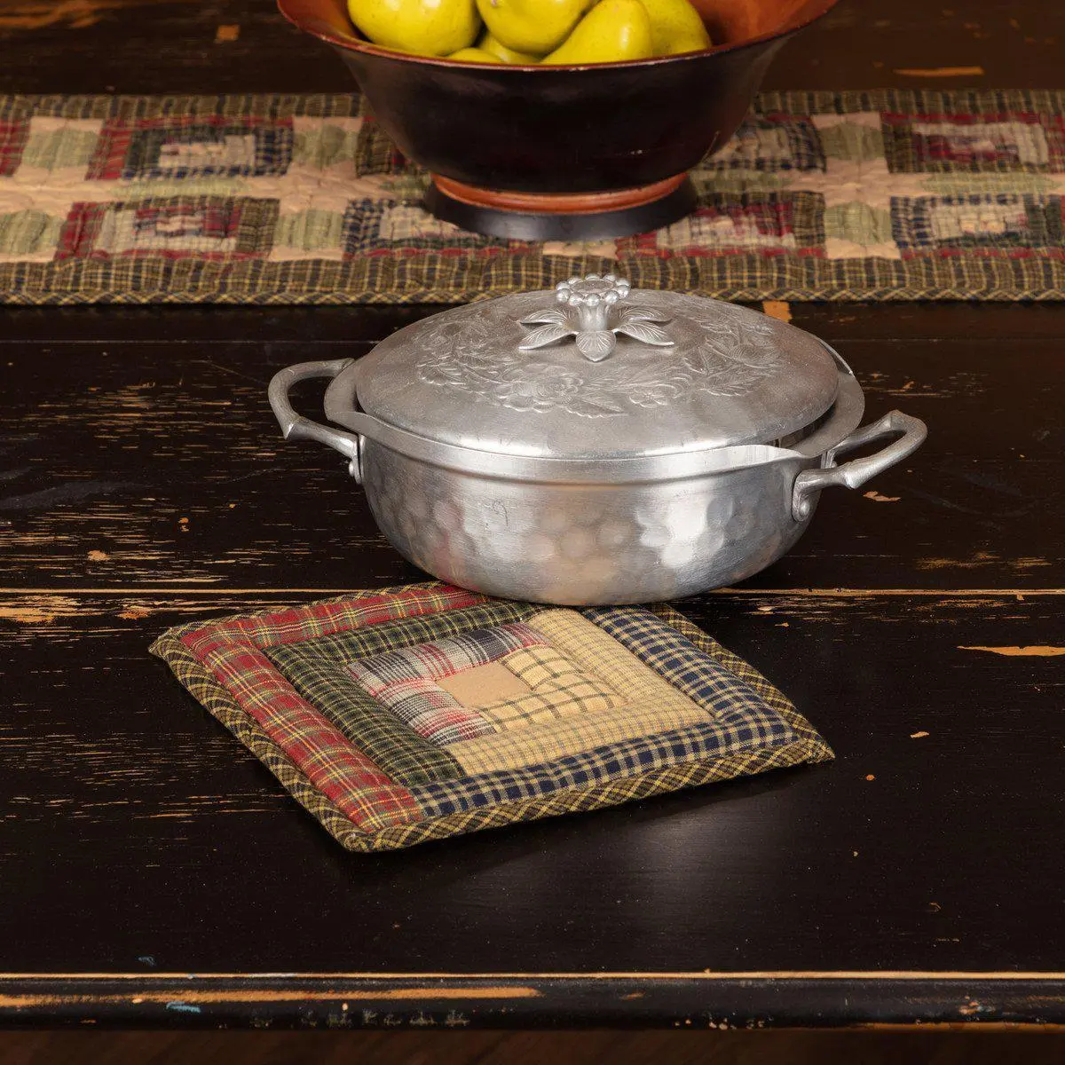 Cabin Patchwork Pot Holder