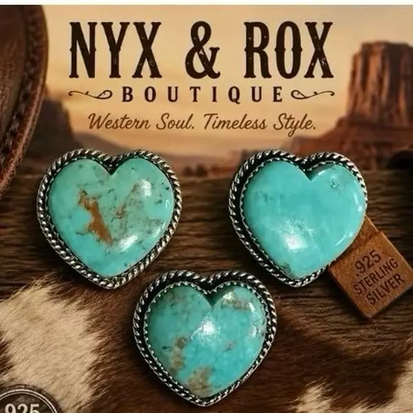 925-Stamped Genuine Turquoise Ring