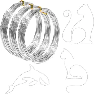 1mm Aluminum Craft Wire, (3 Rolls, 98.4 Feet Each) – 18 Gauge Craft Wire Bendable for DIY Jewelry, Art & Decor – Rustproof, Durable & Flexible for Crafting
