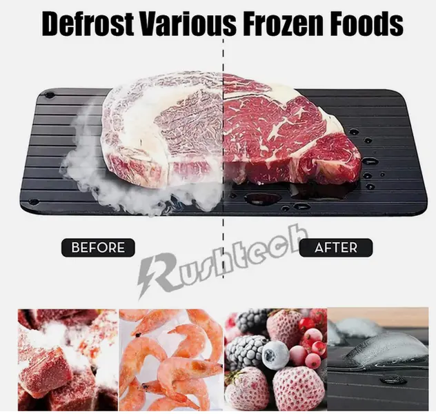 Fast Defrosting Tray Rapid Thawing Board Safe Defrost Plate Meat Frozen Food Kitchen Utensils
