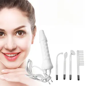 US standard plug, 4-in-1 facial care equipment high-frequency facial stick, multifunctional high-frequency facial beauty device, suitable for women's facial, head, and neck care equipment, Halloween gift, Christmas gift, Facial Care Tools