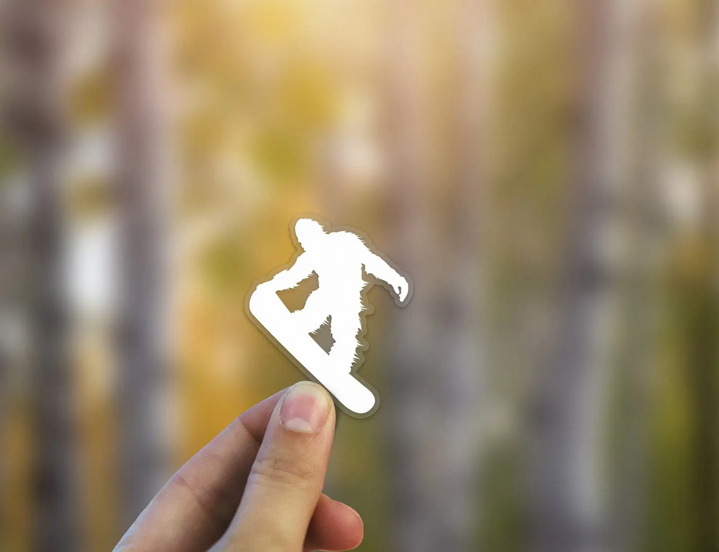 Sasquatch Snowboarding Sticker