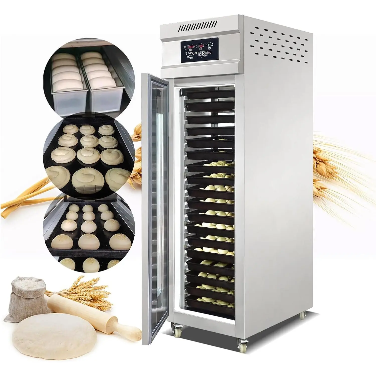 Kolice Commercial 18 Trays Baking Proofer Machine, Bread Proofer, Dough Proofer for Baking - Integrated Freezing,Thawing, Keep Fresh and Fermentation -22°C to 45°C