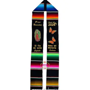 *2026* First Gen- Capitulo Monarch and Virgen Graduation stole Sarape Sash IN STOCK