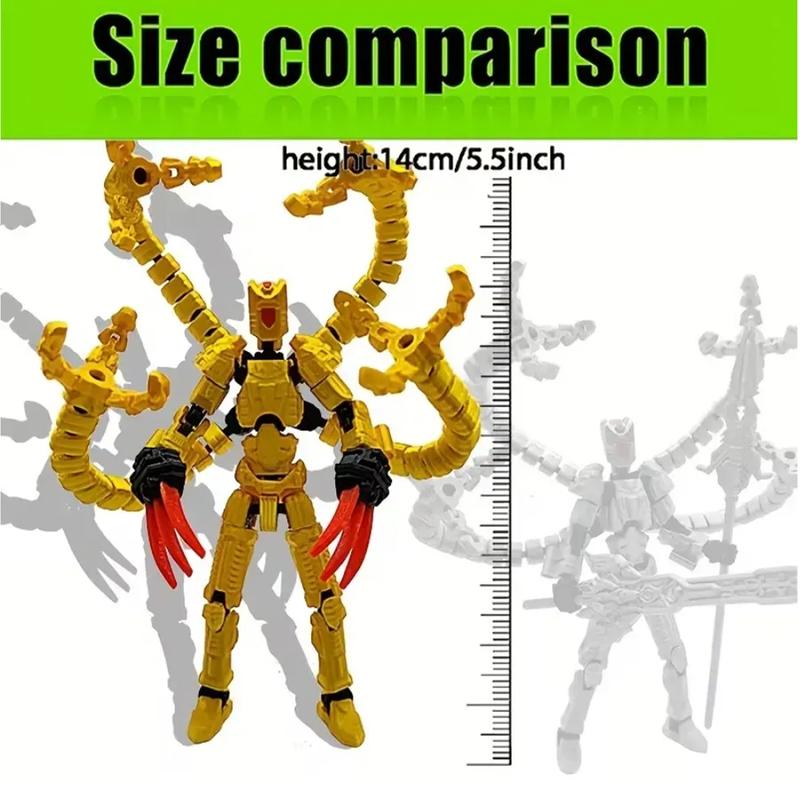 T13 Assembly Completed Action Figure 3D Printed Multi-Jointed Movable T13 Nova 13 Robot d13 Accessories Best Birthday Festival Gift Desktop Decorations for Game Lovers