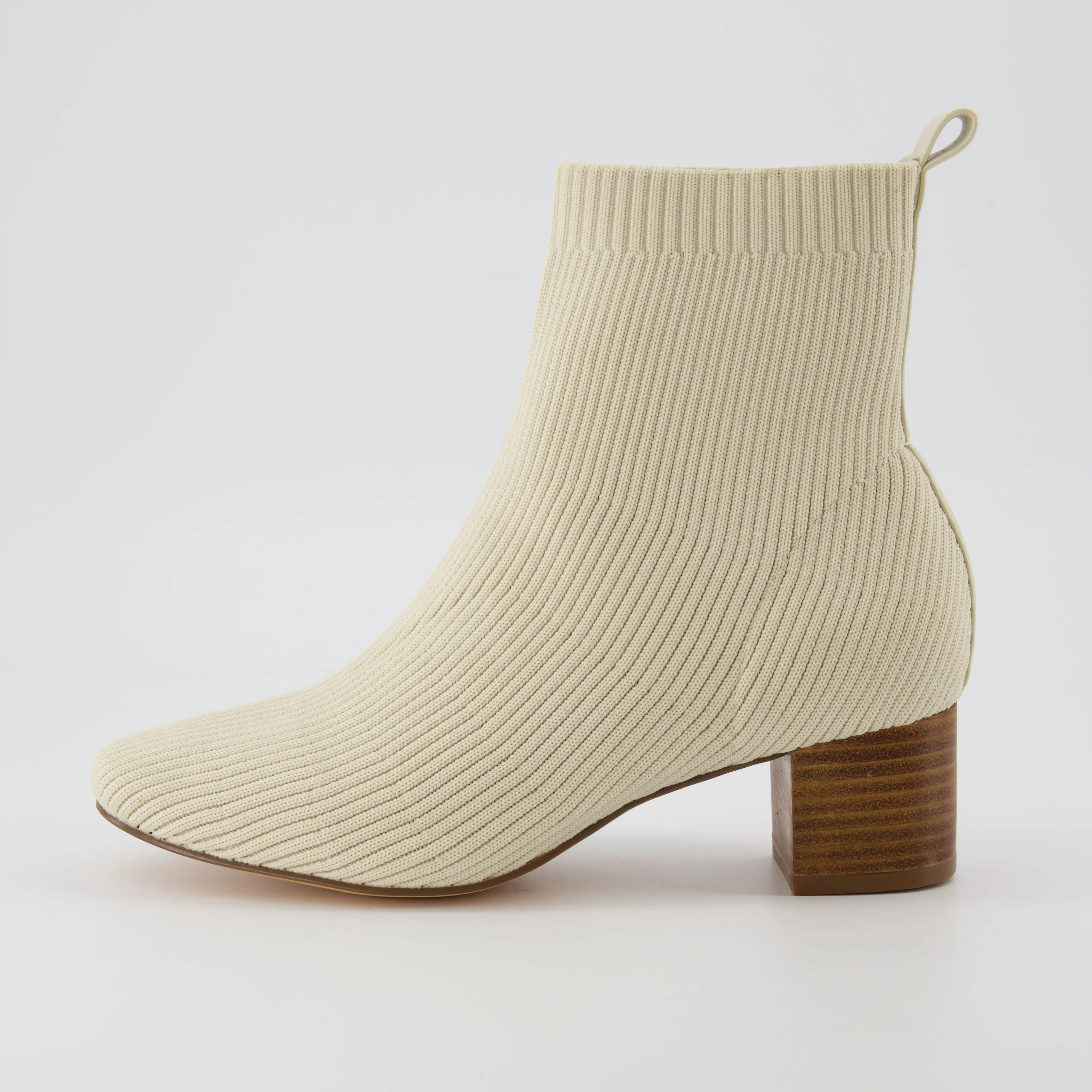 Cushionaire Women's Neely Knit Bootie - Soft Shoe for Women with Ribbed Design and Heel Cushionaire Women's Neely Knit Bootie - Soft Shoe for Women with Ribbed Design and Heel