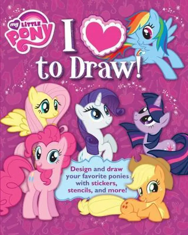 USED Book - My Little Pony: I Love to Draw!: How to create, collect, and share your favorite little pony! (1) (Learn Drawing) by Hasbro My Little Pony (Paperback) - english
