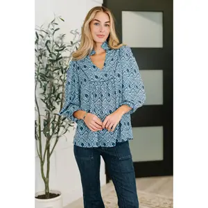 I Gave You My Heart Floral Babydoll Blouse