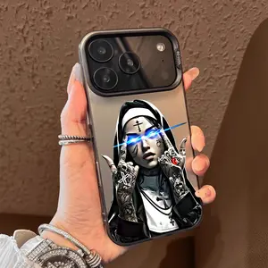 Nun's prayer pattern Shockproof phone case, suitable for iPhone 17 Pro Max 17Air 11 12 13 14 15 16 Pro Max Plus protective case, affordable price, anti drop retro high-end Sitka