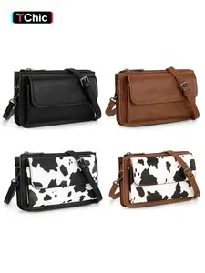 Retro Crossbody Wallet Purse Vegan PU Small Purses for Women, Casual Style with Phone Pocket and Adjustable Strap, All Seasons