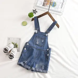 12M-5T Girl&Boy Jean Kids Overalls, Summer Denim Kids Shortall
