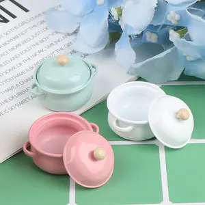 1pc Mini Alloy Soup Pot Dollhouse Accessory for DIY Decor and Small Diorama Art, Perfect Gift