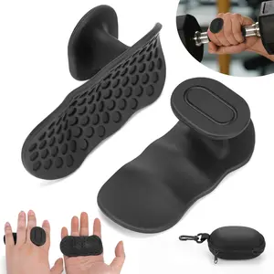 Weight Lifting Anti-Slip Grips for Men Women Deadlifts, Rows Rubber Hand Protector Gloves, Gym Trai,  Pull-Up, Gym Training