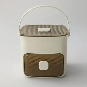 Large Capacity Ice Cube Mold Press Lid, Dual Layer Design, Food Grade Plastic Storage Tray, Perfect for Refrigerator, Essential Kitchen Tool