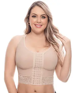 Fajas Uplady Post Op High Compression Waist Length Posture Corrector Bra woman tummy
