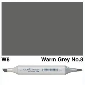 Copic - Sketch Marker - Warm Gray No. 8 - W8