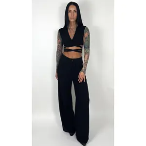 POWER MOVE LINEN TROUSERS