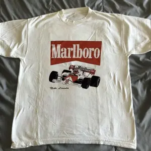 1991 Marlboro T-Shirt, Racing Tee, Gifts Shirt, Unisex Vintage Graphic Tees Gothic Grunge Y2k Emo Scene Amity Affliction Style Clothes Men Women Streetwear