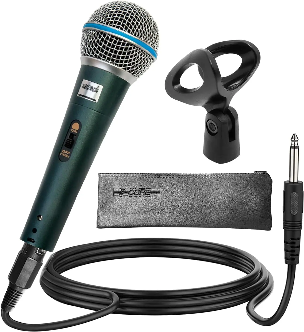 5 CORE Microphone Dynamic Karaoke XLR Mic Cardioid Unidirectional ...