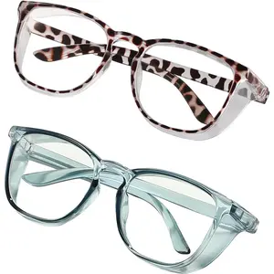 Stylish Safety Glasses Goggles for Women Girls Anti-fog Glasses Protective Eyewear Clear Glasses