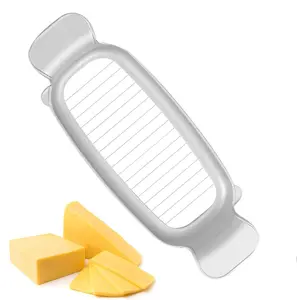 Butter & Cheese Slicer Cutter - Stainless Steel Kitchen Tool for Easy Slicing of Butter Cheese Soft Fruit & More - Dishwasher Safe & Effortless Use