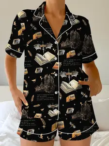 Fourth Wing Dragon Satin Pajama Set, Bookish Loungewear, Fantasy Reader Gift , Fourth Wing Satin Pajama Set, Women Satin Pajamas, Gift for Fantasy Fan