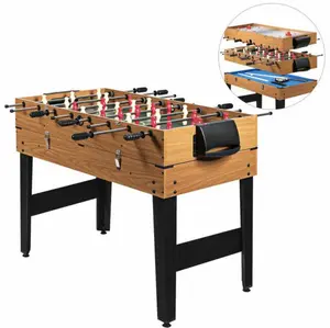 48''3-in-1 Combo Game Table Set | Multi-Game Table for Home & Game Room | Includes Hockey, Table Foosball Soccer Billiards & More #GameTable #FamilyFun