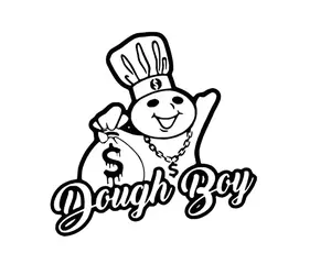 Dough Boy Money Bag Permanant Vinyl Decal Sticker for Car Truck Motorcycle or Any Smooth Surface Decorative Graphic Easy Application