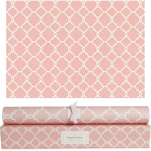 Scented Drawer Liners for Dresser - 6 Large Non Adhesive Dresser Drawer Liner Sheets, 19.5 x 14 in, Drawer Liners for Kitchen Cabinets & Closet Shelves, Cabinet Liner & Shelf Paper (English Rose)