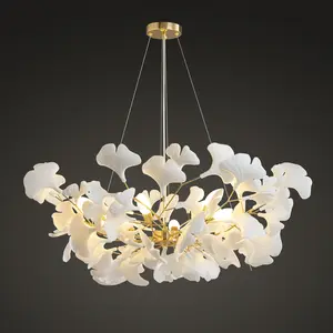 40-inch 8-light Ginkgo Chandelier