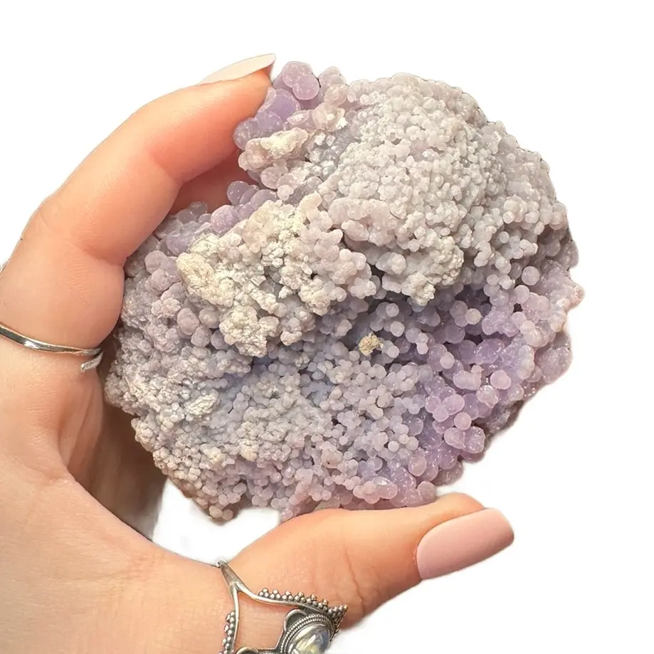 Grape Agate Specimen - Natural Stone for Display and Decoration